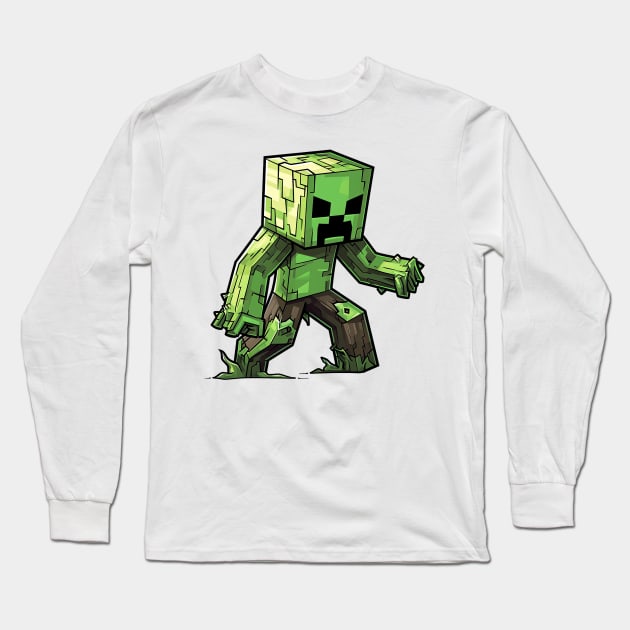 creeper Long Sleeve T-Shirt by Ninja banana